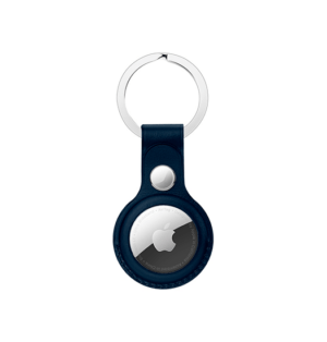 AirTag | Retro Diary™ Ægte Læder Keychain / Nøglering - Navy