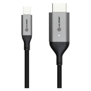 Alogic Ultra Mini DisplayPort til HDMI 4K 60Hz 2m kabel, Sort