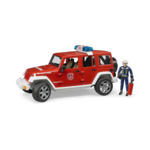 Bruder Jeep Wrangler Unlimited Rubicon Brandbil Med Brandmand - Bruder - Legekammeraten.dk