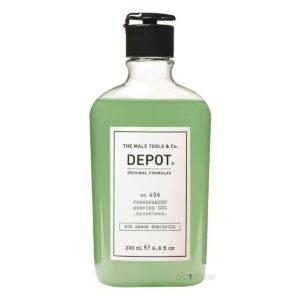 Depot Transparent Shaving Gel, No. 406, 100 ml.