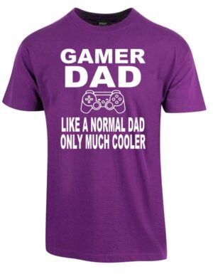 Gamer dad t-shirt - Lilla