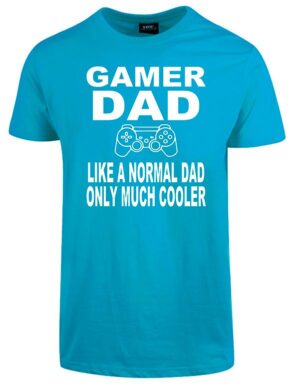 Gamer dad t-shirt - Turkis