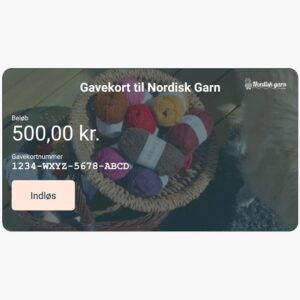 Gavekort - 600 kr. 600 kr. - variation - - Nordisk Garn