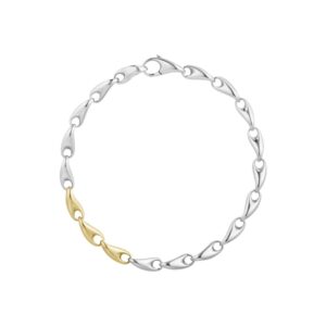 Georg Jensen Reflect armbånd - 20001182 Guld/Sølv Medium