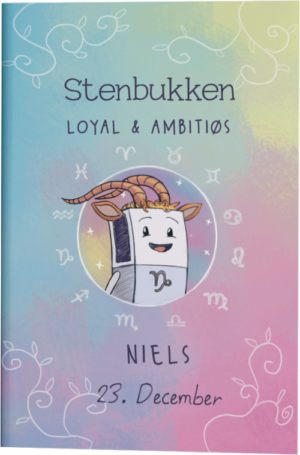 Stjernetegn Stenbukken Gave A5 Notesbog