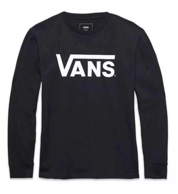 Vans Langærmet T-Shirt til børn Sort/Hvid