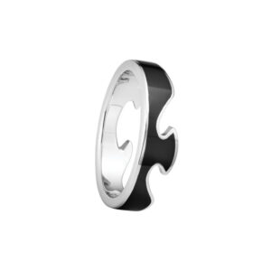 Georg Jensen Fusion End ring Black - 20001558 20001558 18 kt Hvidguld / Black 54