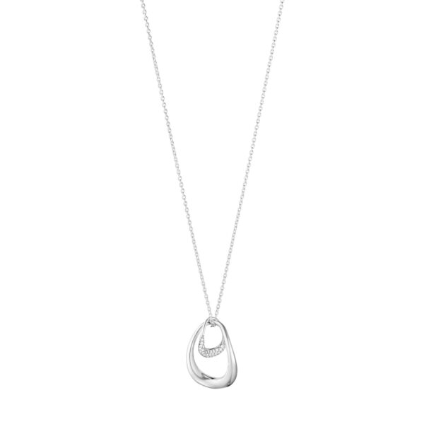 Georg Jensen Offspring sølv vedhæng 0.08ct pave - 10015848