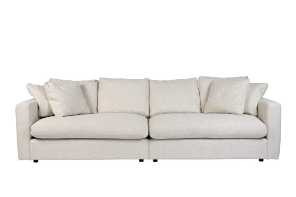 ZUIVER Sense 3-personers sofa - creme polyester og plast