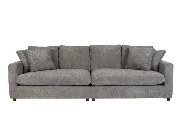 ZUIVER Sense 3-personers sofa - grå soft polyester og plast