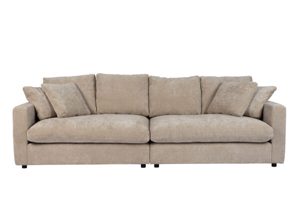 ZUIVER Sense 3-personers sofa - natur soft polyester og plast