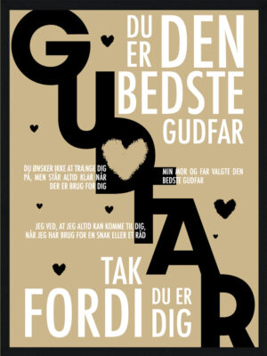 Gudfar plakat - Personlig plakat