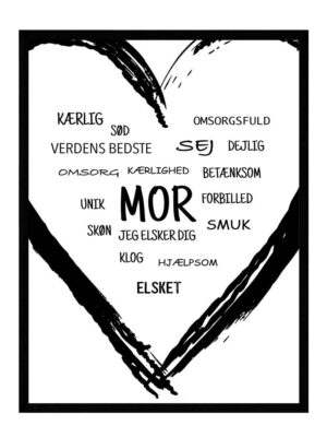 Mor hjerte plakat