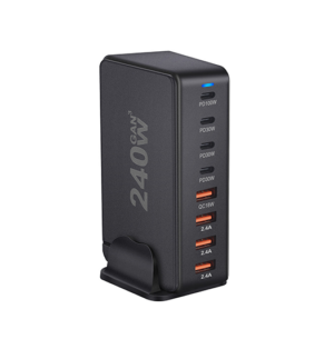 NX Pro™ 8 Ports Strøm Station - 240W - Sort