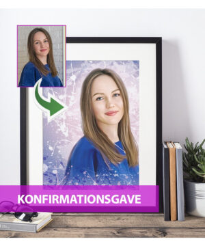 Konfirmationsgave - Dream portræt efter dine fotos