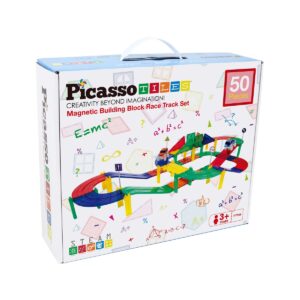 Picasso Tiles 50 Dele Magnetisk Racerbane - Magnetic Tiles - Legekammeraten.dk