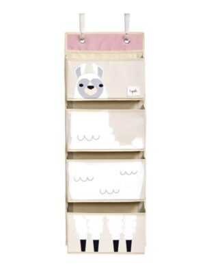 3 Sprouts - Hanging Wall Organizer - White Llama