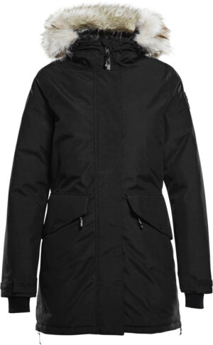 8848 Dercia Parka Jakke Dame 36 Sort