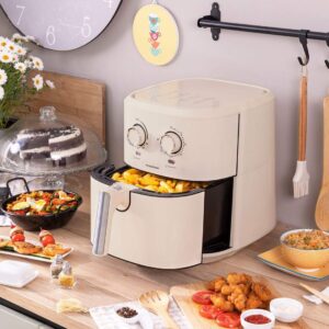 Air Fryer InnovaGoods Vynner Pro 5500 Creme 1700 W 5,5 L Rustfrit stål