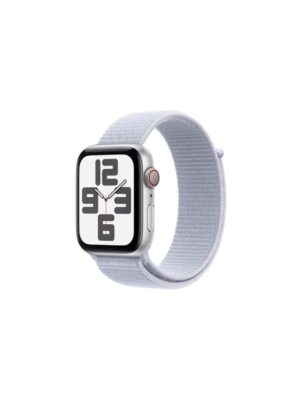 Apple Watch SE GPS + Cellular 44mm - Silver Aluminium Case with Blue Cloud Sport Loop