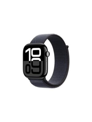 Apple Watch Series 10 GPS + Cellular 46mm - Jet Black Aluminium Case with Ink Sport Loop