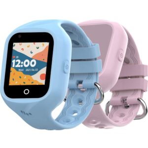 B⌀rneur 4G Smartwatch til b⌀rn Blå + Pink rem
