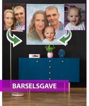 Barselsgave - Dream portræt efter dine fotos