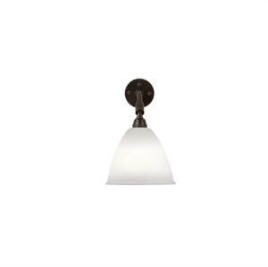 Bestlite BL7 væglampe Ø:16 cm - Black Brass base/bone china skærm