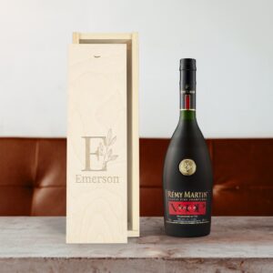 Cognac Remy Martin VSOP i personligt sag - Indgraveret