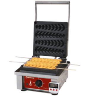 Diamond elektrisk vaffeljern 4 styk majsvafler med timer