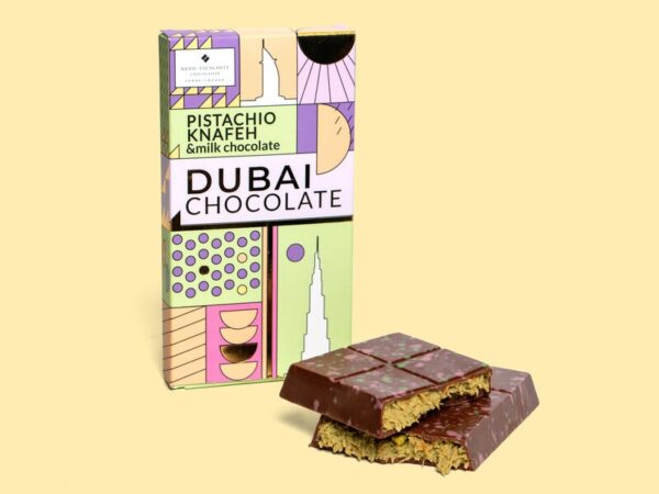Dubai Chokolade Pistachio, Knafeh & Milk Chocolate