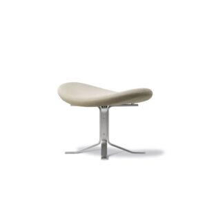 Fredericia Furniture Erik Jørgensen 5002 Corona Skammel - Vidar 222/Børstet Stål