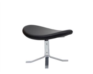 Fredericia Furniture Erik Jørgensen EJ 5-F Corona Skammel H: 47 cm - Sort Cava Læder