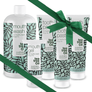 Gave til morfar â Mundpleje 5 produkter med Tea Tree Oil - Fresh Mint