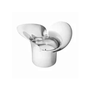 Georg Jensen Bloom Botanica fyrfadsstager - 2 stk., Stål, 7 cm