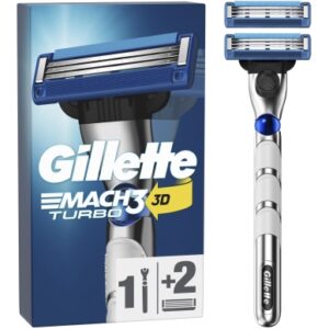 Gillette Gillette Mach3 Turbo barberskraber + 2 barberblad 7702018514472 Modsvarer: N/A