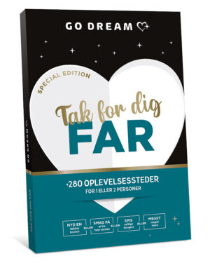 Go Dream TAK FOR DIG FAR- Oplevelsesgaver MULTITHEMATIC - Hvad giver man manden, der har alt? Fædre kan være nogle af de sværeste at finde gaver til –