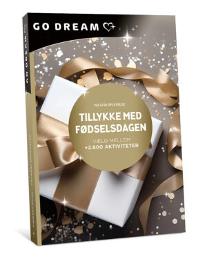 Go Dream TILLYKKE MED FØDSELSDAGEN - VALGFRIT BELØB- Oplevelsesgaver MULTITHEMATIC - Hip hurra, det’ din fødselsdag! En fødselsdag finder kun sted én