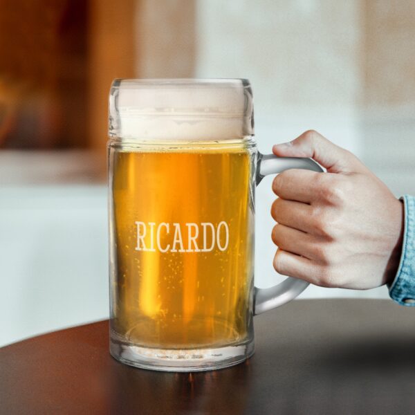 Graveret Stein glas