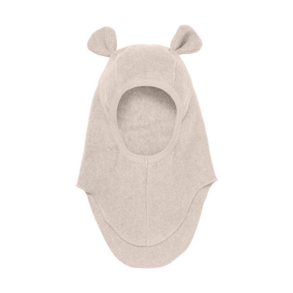 Huttelihut Elefanthue Bomulds Fleece - Camel Melange - 0-1 år