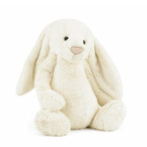 Hvid kanin - Kæmpe bashful bamse 51 cm