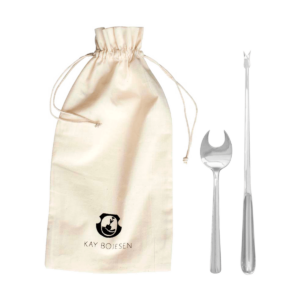 Kay Bojesen Grand Prix skaldyrsbestik 8 dele Polished steel