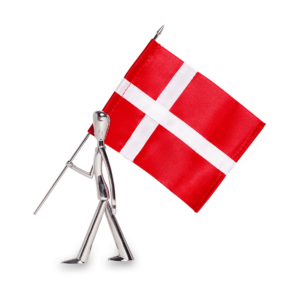 Kay Bojesen Royal Guard flagbærer figur 18 cm Polished steel