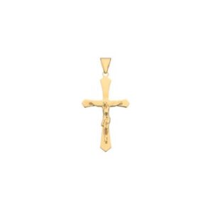 Kors vedhæng m. Jesus i 8-14kt. guld. 13 x x20 mm (Small)