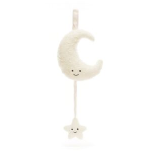 Måne - Amuseable blød spilledåse - 21 cm