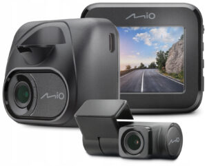 Mio MiVue C595WD Dual Dashcam - 1080p, 30 FPS, 140 Grader