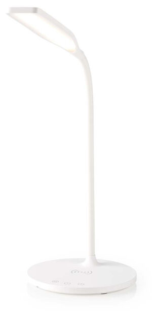 Nedis LED-lampe med Trådløs Oplader -15W, 350lm, (1,5m kabel) - Hvid