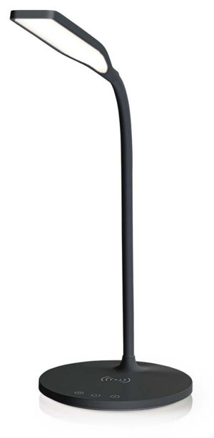 Nedis LED-lampe med Trådløs Oplader -15W, 350lm, (1,5m kabel) - Sort