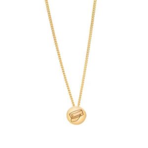 Nordahl Jewellery - Halskæde i forgyldt sølv m. studenterhue