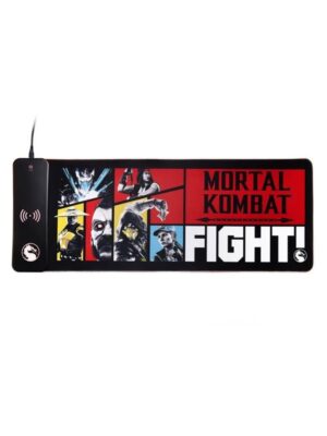 Numskull Mortal Kombat XL RGB Gaming Mat with 15W Wireless Charger